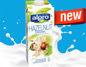 Алпро - растительное молоко со вкусом Лесного ореха